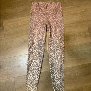 WITH wear it with heart Peloton Pink Ombre Animal Print High-Waist Leggings